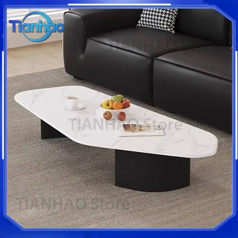 Coffee Tables for Nordic European Marble Style Effect Retro Luxury Design Glam Modern Mesa Living Room Furniture