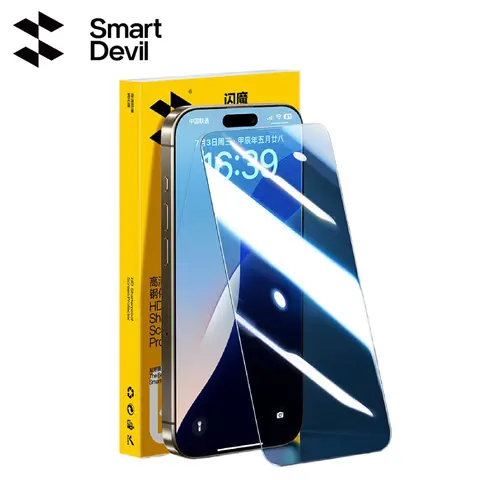 SmartDevil 2/3 PCS 화면 보호기 iPhone 16 Pro Max iPhone 16 HD 투명 강화 유리 필름 iPhone 16Pro 간편한 설치