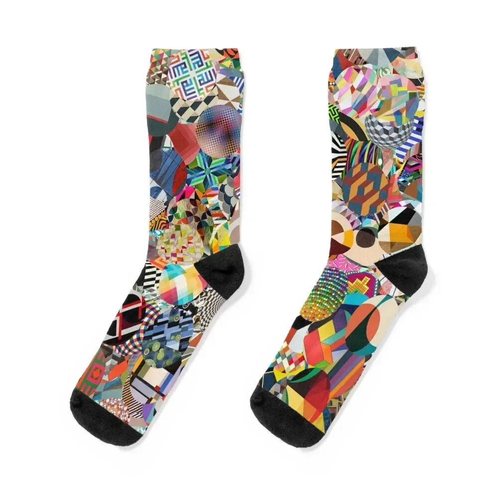 Geometric Art Socks man Lots happy Male Socks Women's