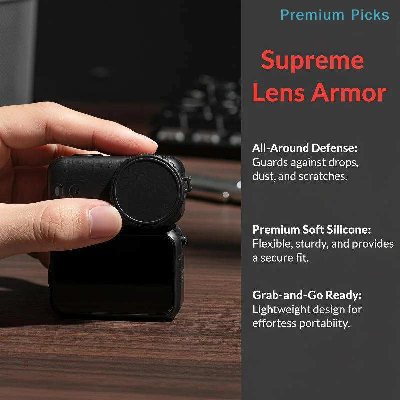 Soft Silicone Camera Lens Protective Cover Dustproof Easy to Install Universal Lens Cap for Photography Enthusiasts Daily Use