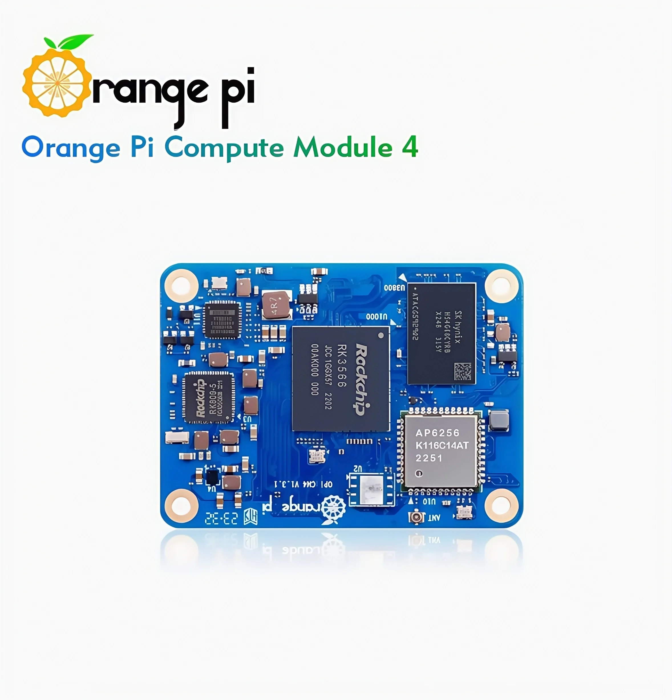 

Основная плата Orange Pi CM4 поддерживает систему Hongmeng с открытым исходным кодом, WIFI, Bluetooth, чип rk3566, дополнительная память