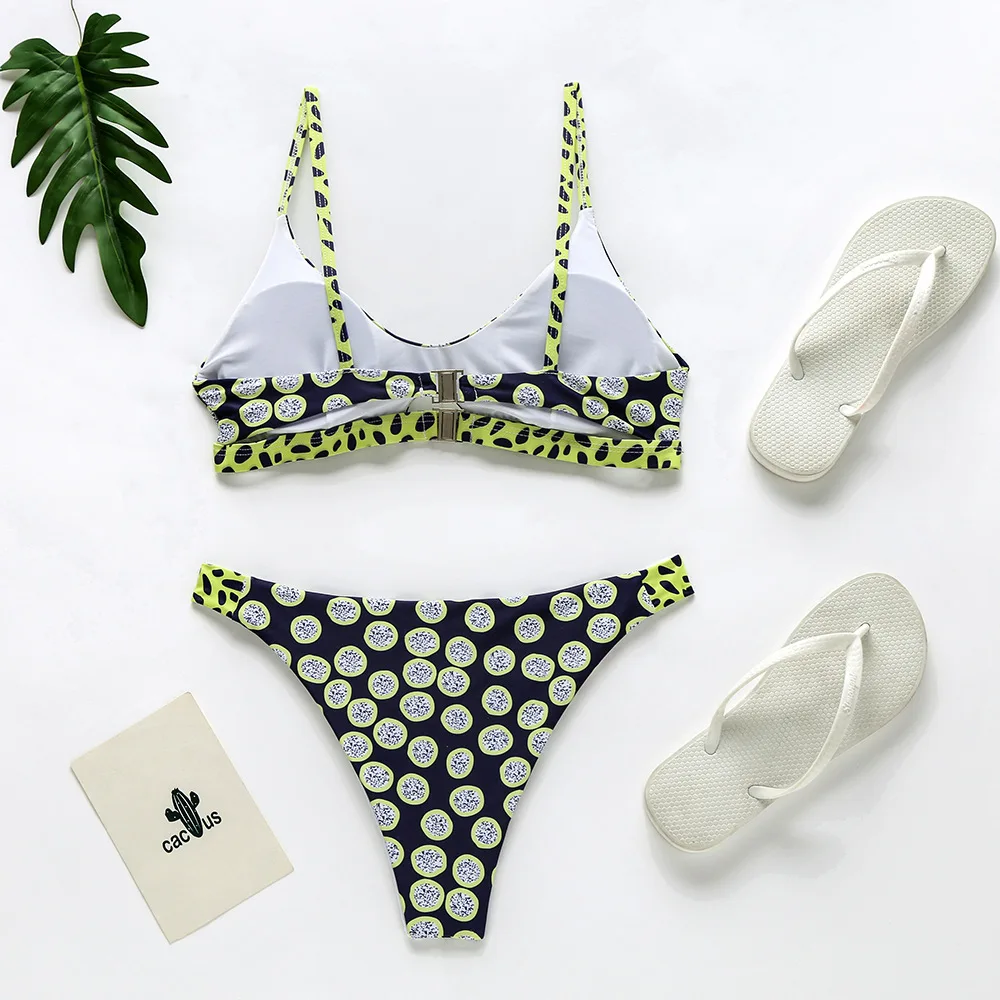 Sexy Polka Dot Bikini 2024 Women Swimsuit Female Brazilian Swimwear Two pieces bikini set Hollow out High cut Bathing Suit Swim