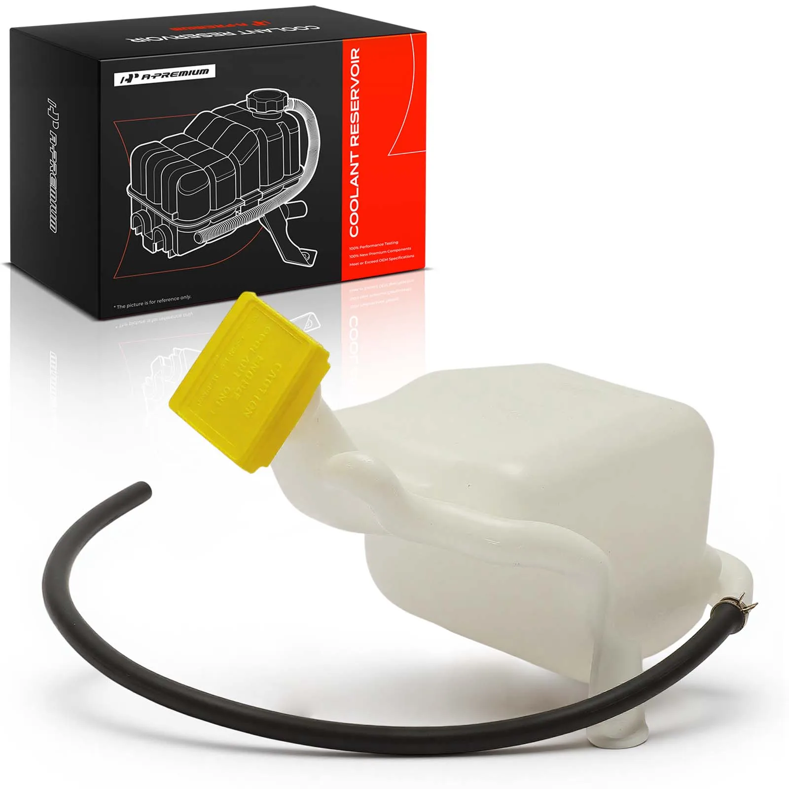 A-Premium Coolant Expansion Tank with Cap & Hose for Chrysler PT Cruiser 2001-2010