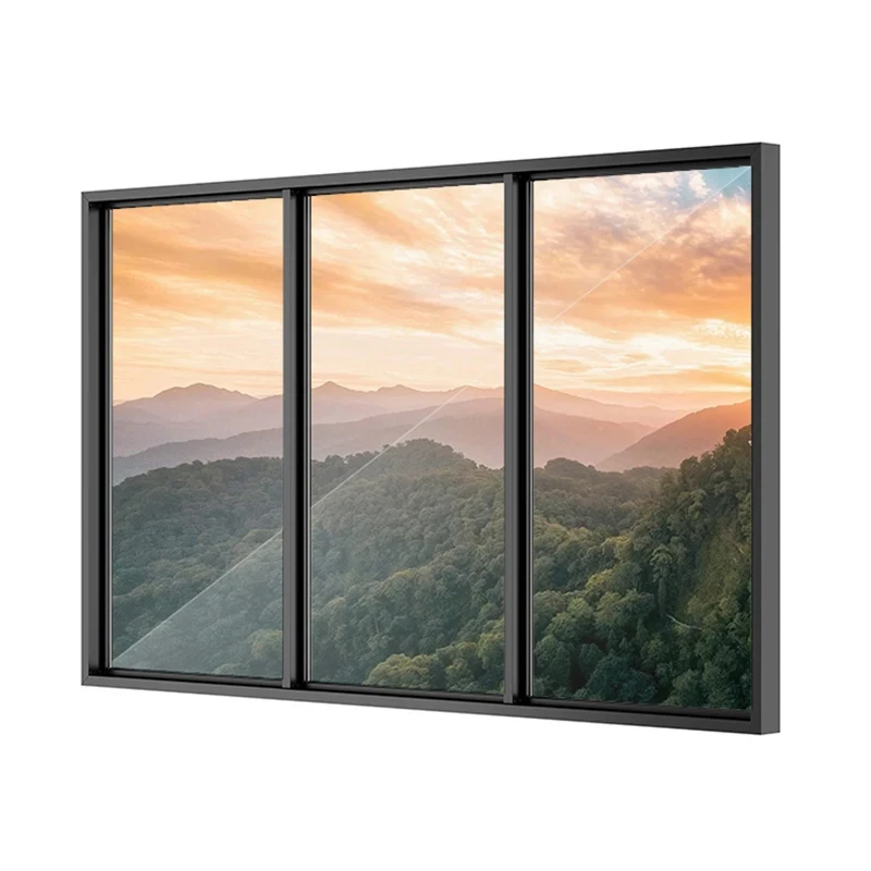 Hygienic Antimicrobial Hospital Sliding Window Modern Design Aluminum Alloy Stainless Steel For Bathroom Hotel Living Room