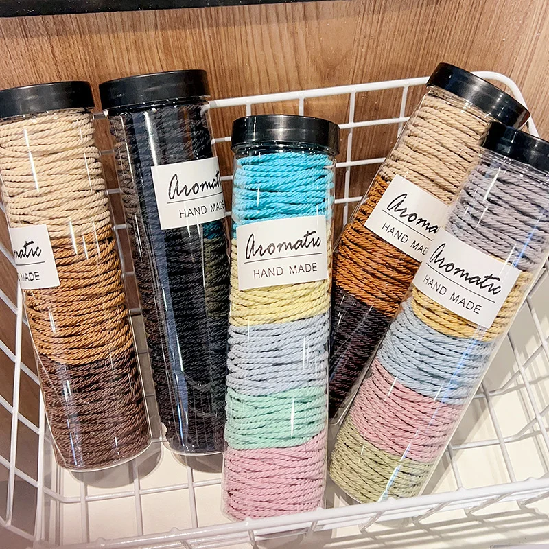 

100pcs/box seamless thread non-slip hair ring high elastic towel ring tied with marmalade hair rope female rubber band