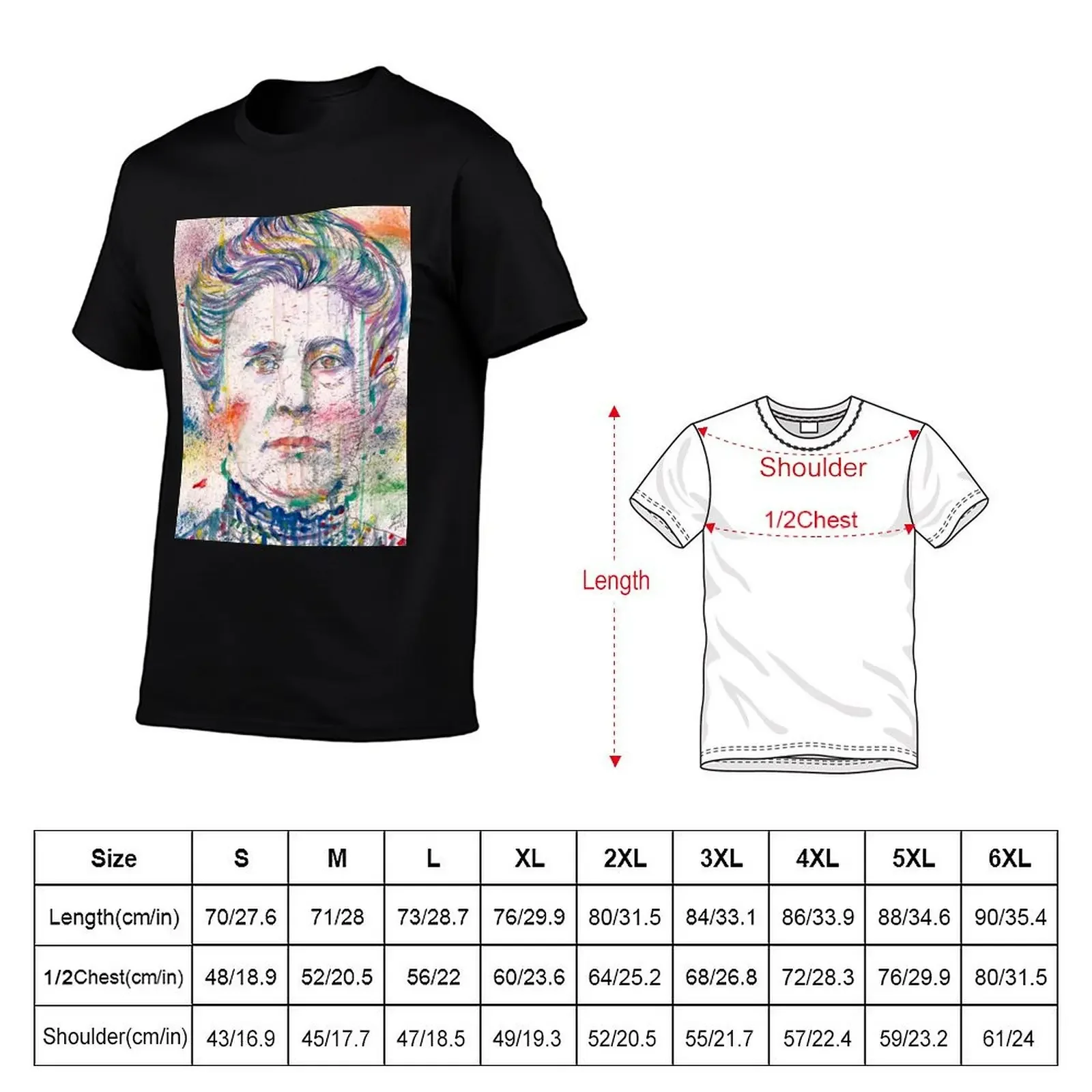 IDA TARBELL watercolor portrait T-Shirt cute clothes heavyweights graphic t shirts t shirts for men pack