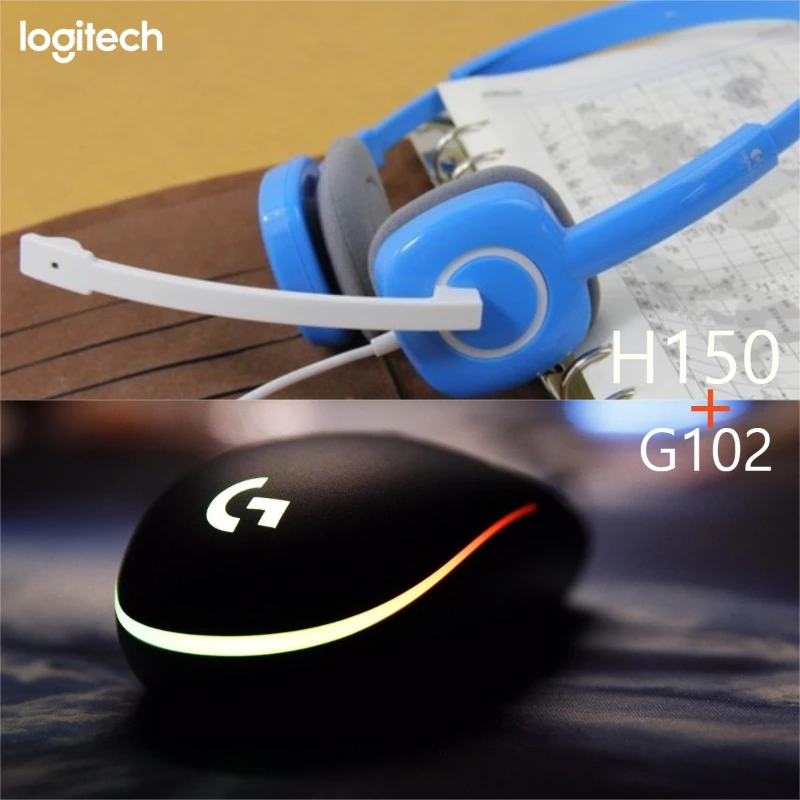 

Logitech G102 E-sports Mouse Matched with Professional E-sports Headset, Precise Control and Shocking Sound Effects.