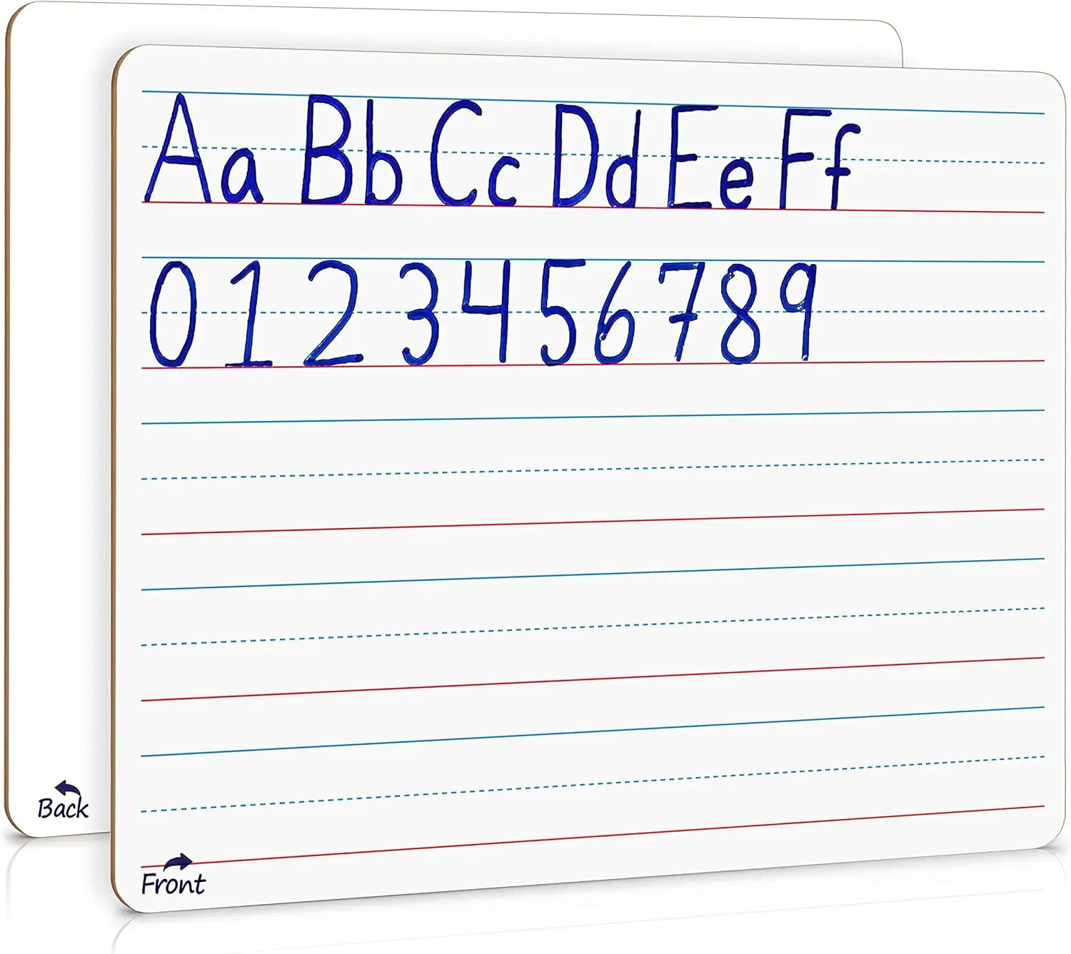 

Double Sided Whiteboard Lined Dry Erase Board for Kids, Portable 9x12 Inch Handwriting Practice Board with Lines, Teacher