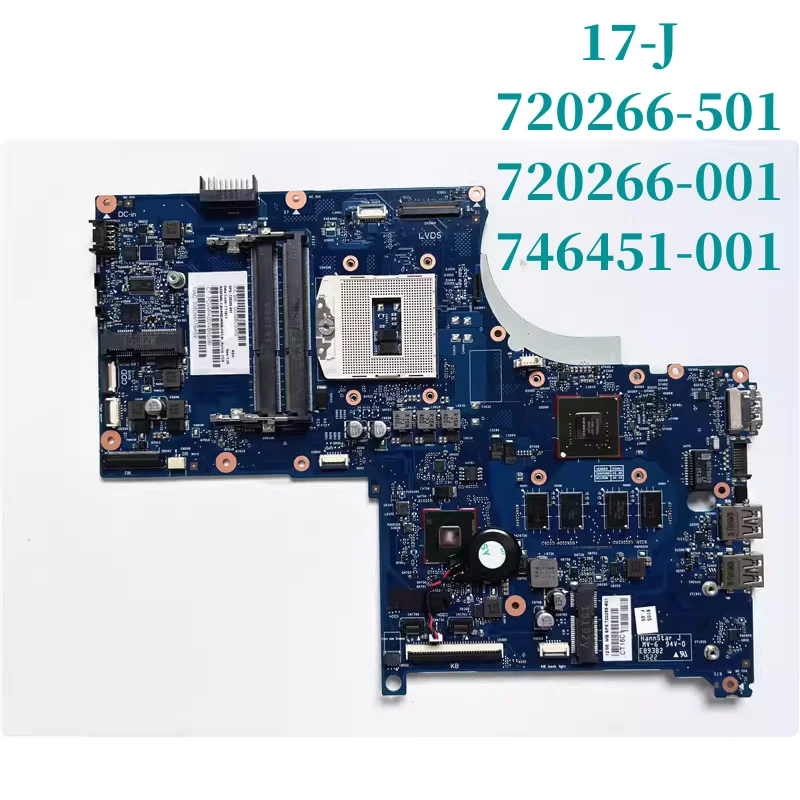 

720266-501 720266-001 746451-001 For HP Envy 17 17-J M7 Laptop Motherboard HM86 DDR3 GT740M 2GB