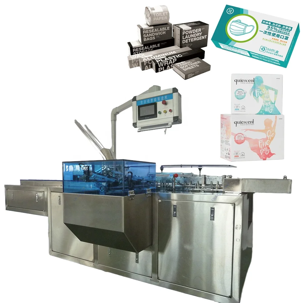 Wholesale Automatic Paper Box Packaging Machine for Sealing Box Carton Packing Machine Packer Soap Packing Machine Good Quality