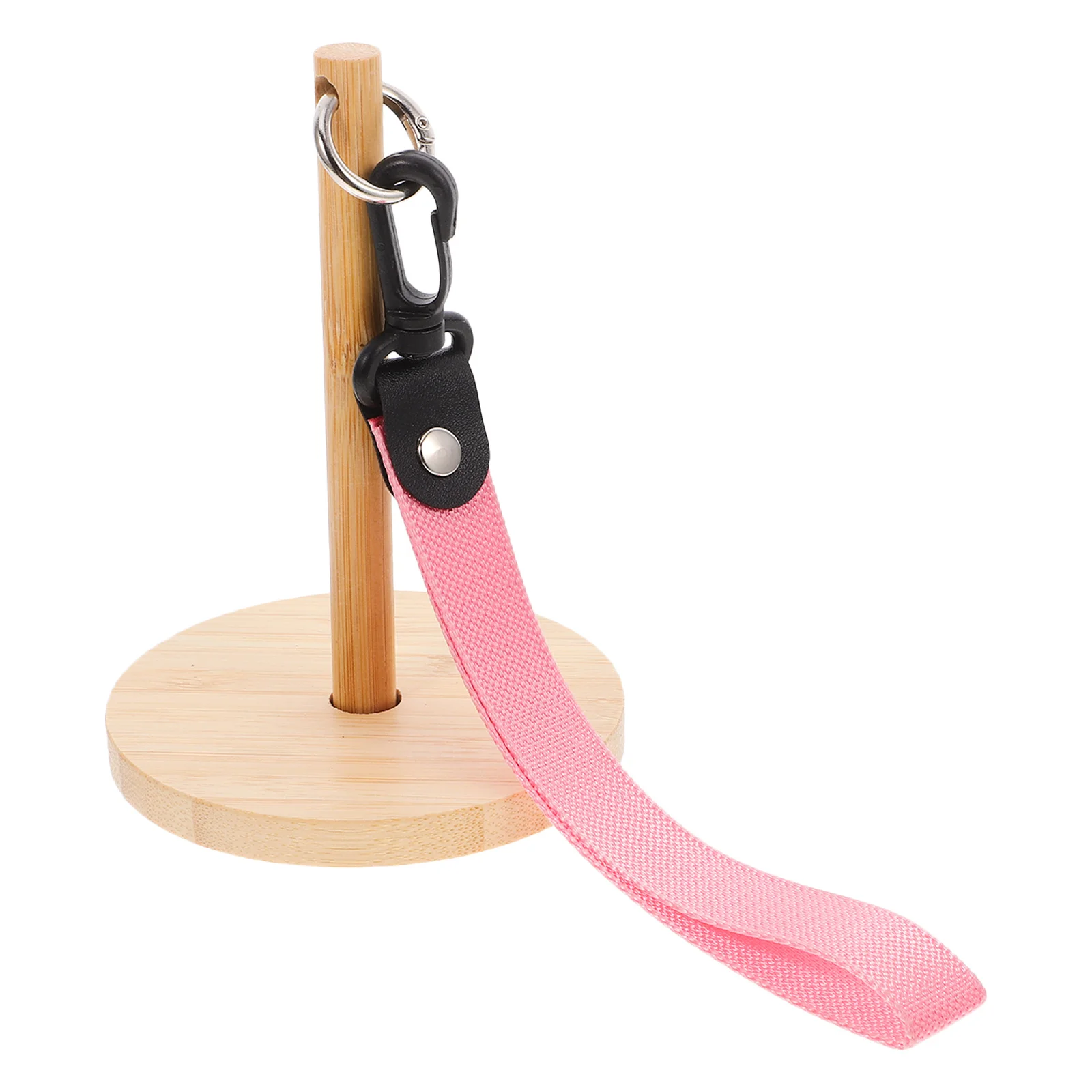 

Portable Bamboo Handheld Yarn Spindle Stand Rotating Shaft Yarn Holder Dispenser for Knitting Crocheting Wrist Strap