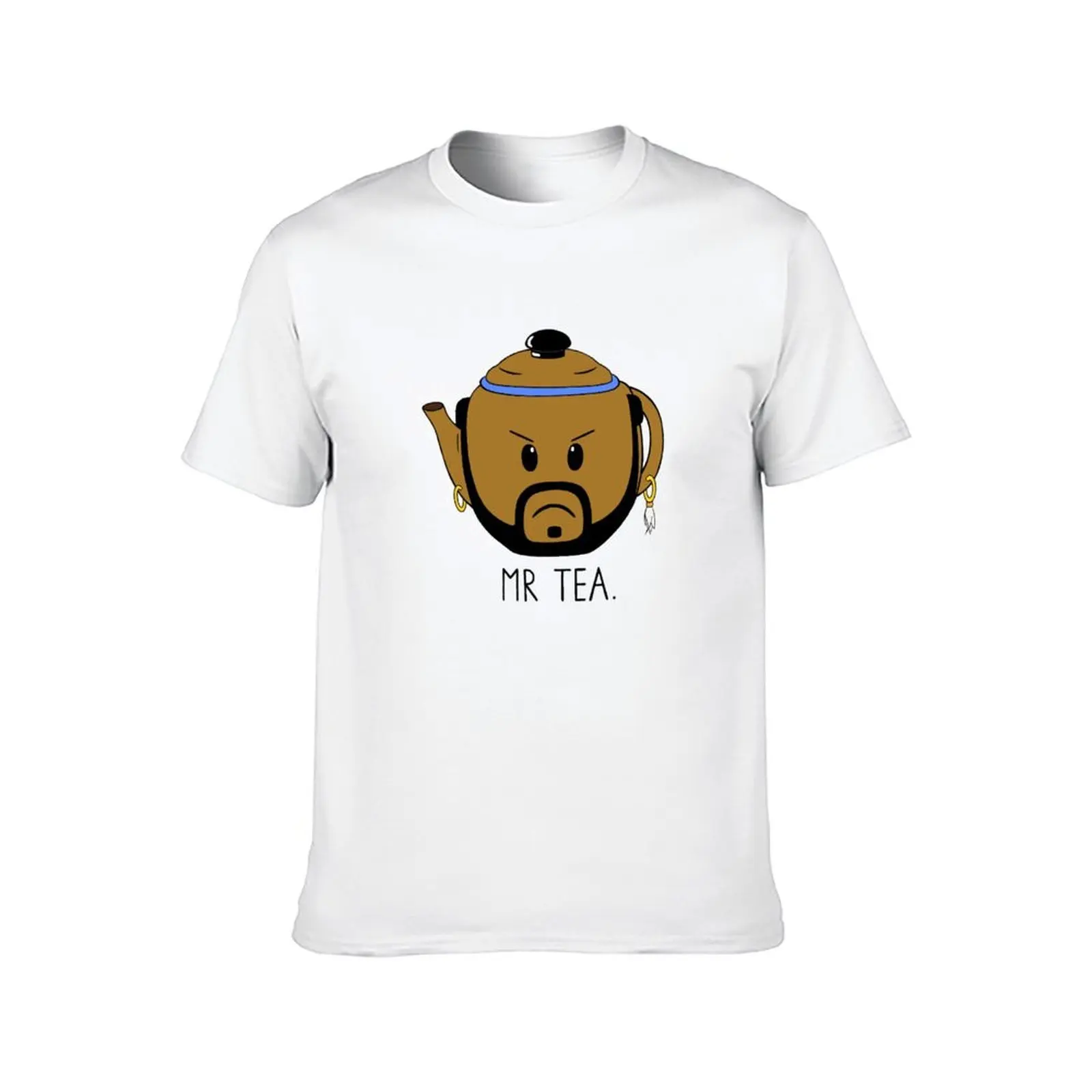 เสื้อยืด Mr Tea เสื้อยืดผู้ชาย เสื้อยืดผ้าฝ้ายลายอนิเมะ เสื้อยืดโอเวอร์ไซส์