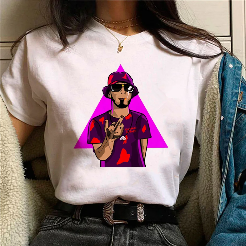 Anuel Aa t-shirts women Japanese manga tshirt female funny clothing