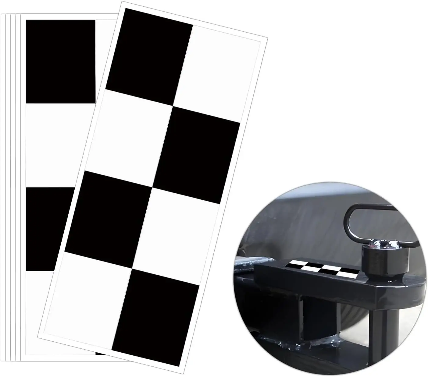 

30 Pcs Backup Assist Trailer Labels 2×5 inch Truck Compatible Backup Assist Trailer Label Stickers Compatible