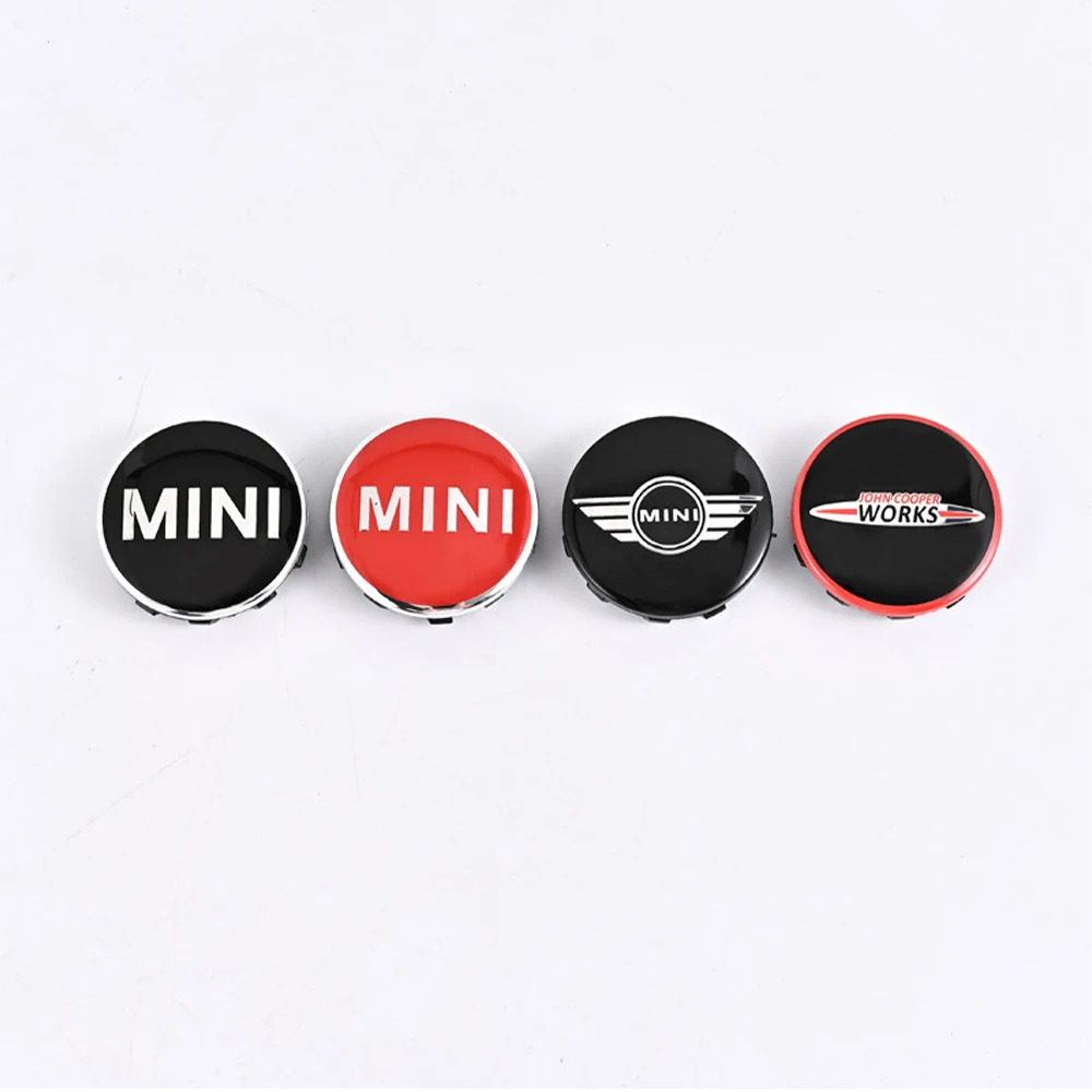 56MM Mini Wheel Center Cap 4pcs black Hub Covers For Mini Cooper One S JCW R56 R50 R53 R55 R57 R60 F54 F55 F56 car Accessories