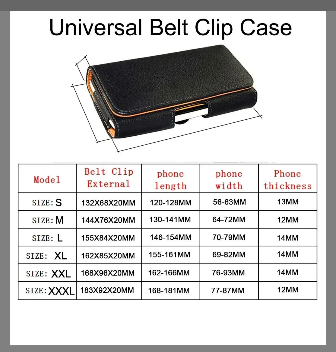 Universal Leather Men Waist Bag Mobile Phone Belt Clip Case For iPhone 15 14 13 12 Pro Max Samsung Galaxy S22 S23 Xiaomi Huawei