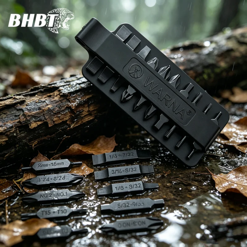BHBT 10PCS/Set Double-Headed Flat Screwdriver Bit S2 Alloy Steel Accessory Kit for NexTool Pocket Tool E1 Captain Multi Tool