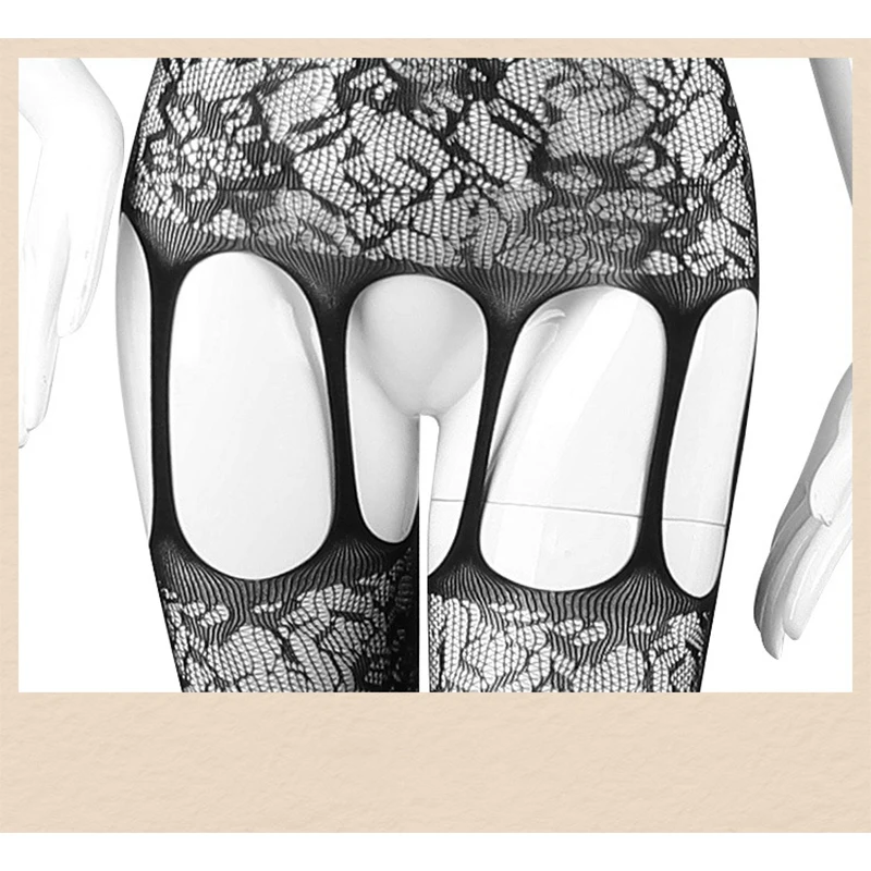 الاباحية مثير الملابس الداخلية النساء الدانتيل الحمالات Crotchless شبكة الأزهار بوديستوكينج المثيرة الجوف الدمى ارتداءها مجموعة الملابس الداخلية المفتوحة