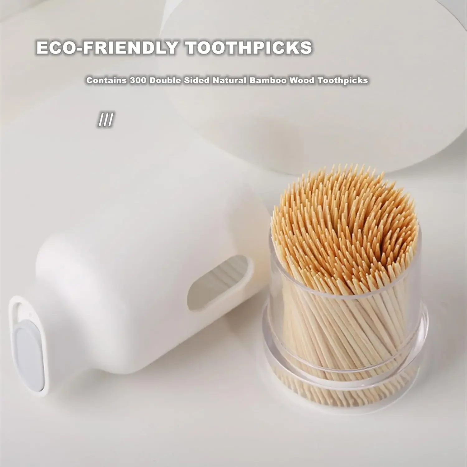 Elegant Toothpick Dispenser, Portable and Reusable Toothpick Storage Box, Can Hold about 600 Toothpicks for Christmas Gifts