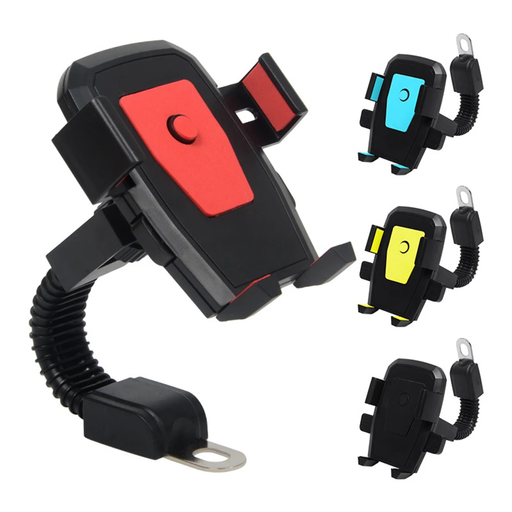 Stable Motorcycle Handlebar Cellphone Mount Easy Installation Universal Clamping Fixation