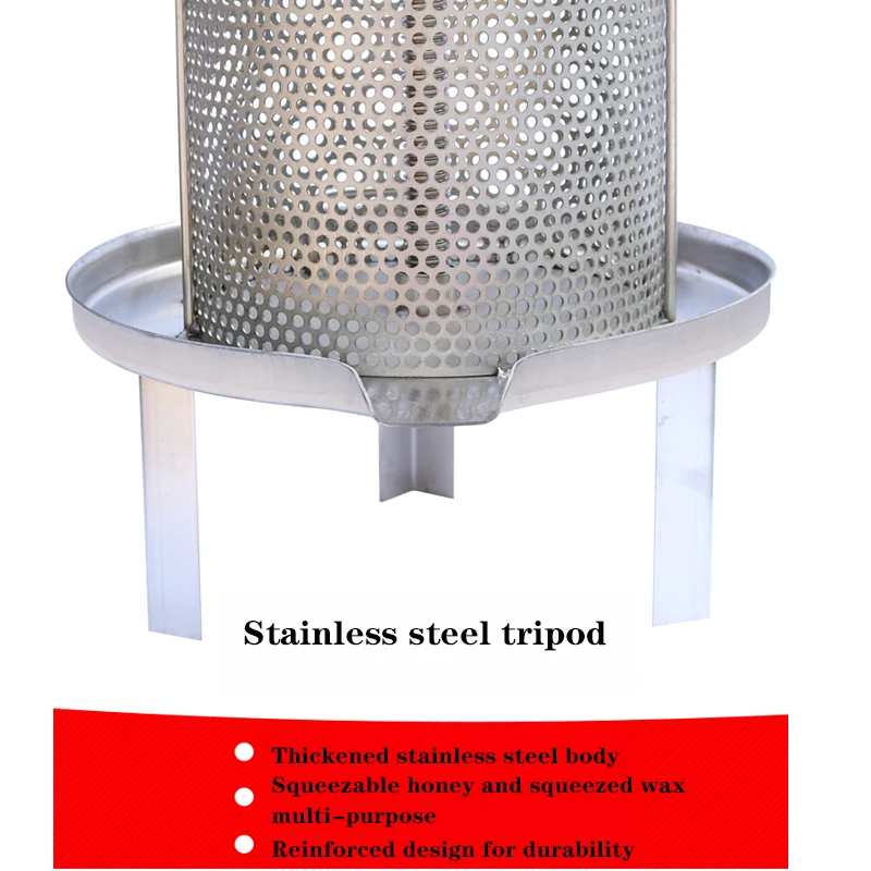가정용 스테인레스 스틸 메쉬 설탕 추출 및 꿀 프레스, 수동 압력 왁스 프레스, 주스 프레스 슈가 프레스