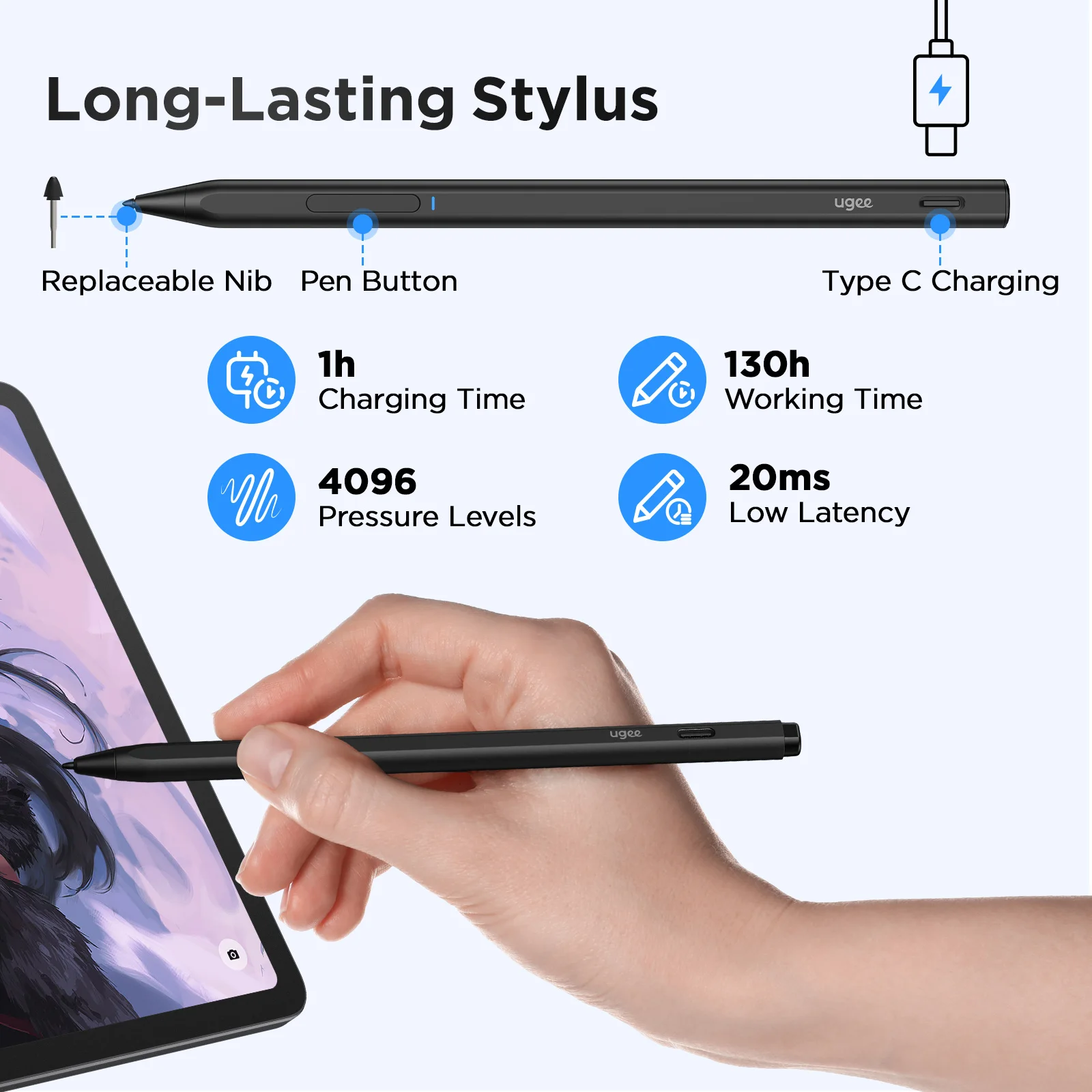 UGEE UT3 楽しい描画パッド 14.25 インチ 2.4K ウルトラ HD Android 14 