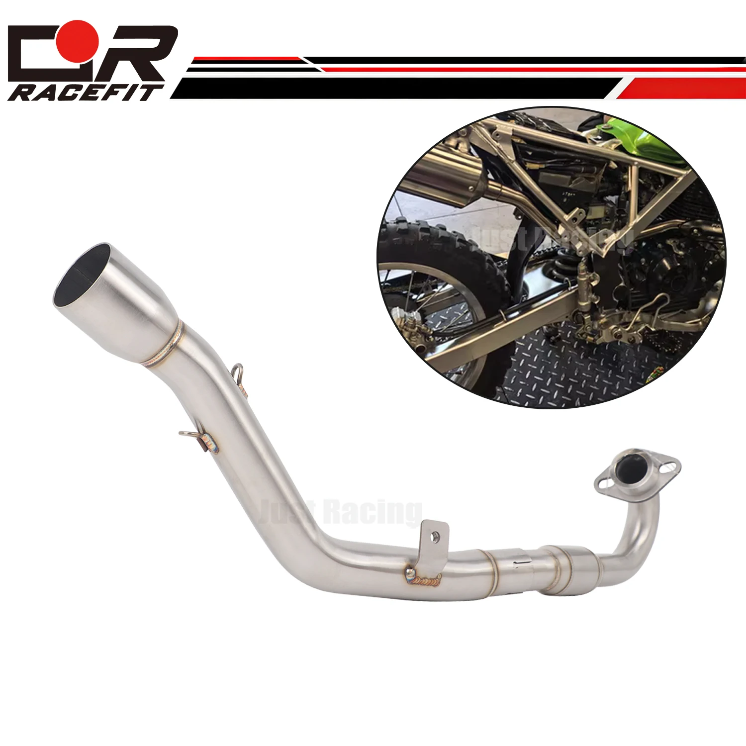 

Exhaust System Header Front Link Slip On Pipe For KLX150 KLX150BF KLX150 BF KLX150L