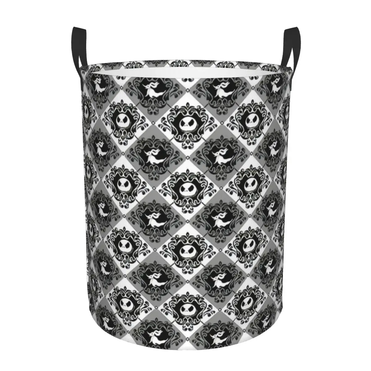 The Nightmare Before Christmas Laundry Basket Foldable Large Capacity Clothes Storage Bin Skull Jack Skeleton Baby Hamper