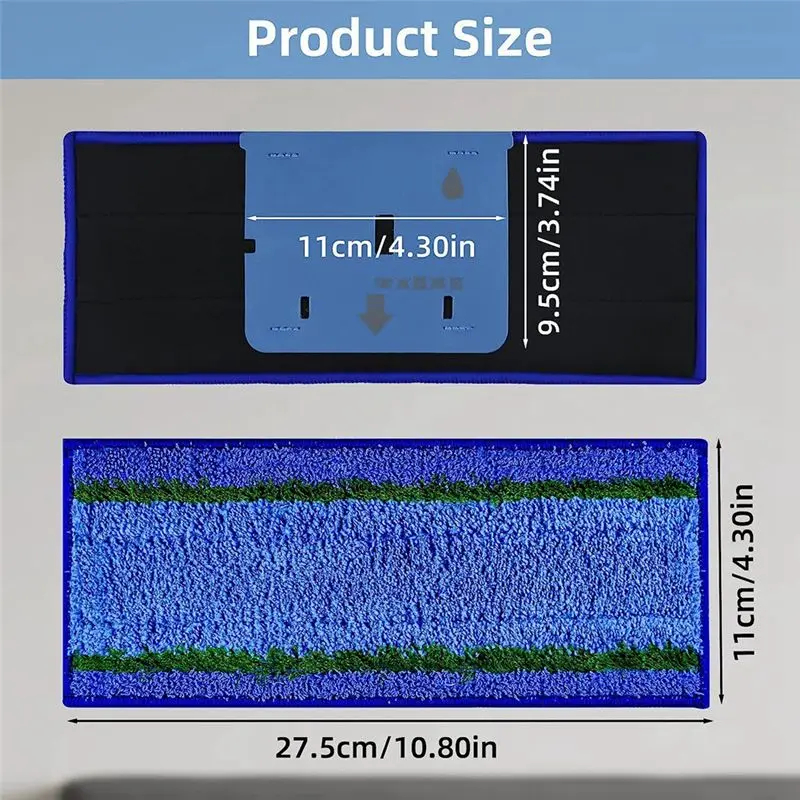 

REST 12 упаковок подушечек для влажной уборки, моющиеся и многоразовые подушечки для влажной уборки M6, совместимые с роботом-шваброй серии M6