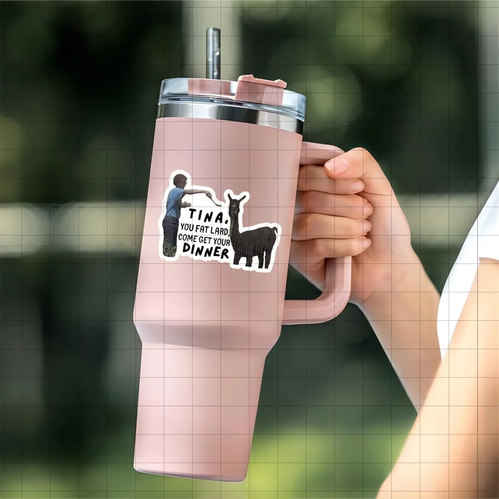 3-Inch Tina, you chubby, come and get your dinner sticker | Perfect for laptops, water bottles, notebooks, movie lovers' corners