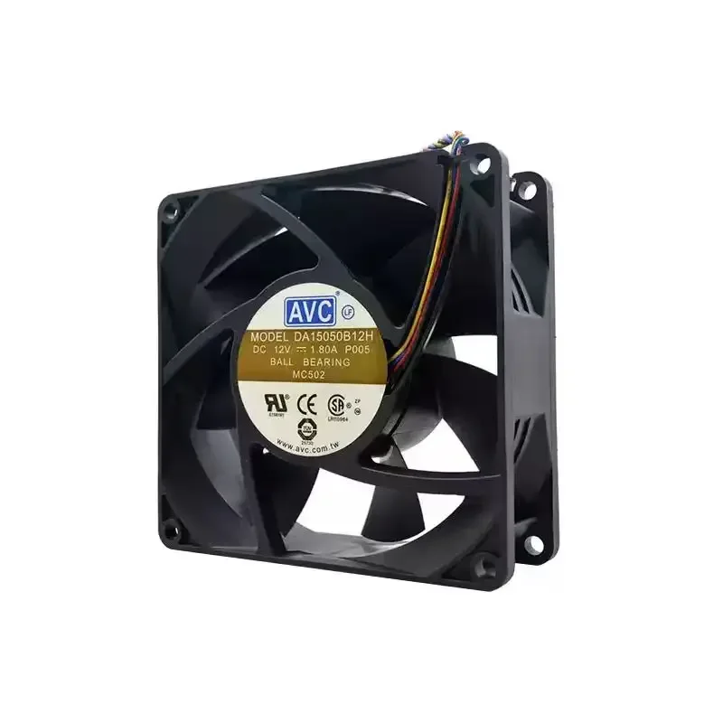 LY SLIDER DA15050B12H DC 12V 1.80A 15050 PWM Cooling Fan, 150x150x50mm Dual Ball Bearing Heavy Duty Server Cabinet Axial Fan