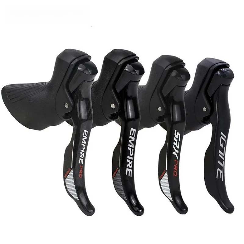 Alavancas de Câmbio para Bicicleta de Estrada 2x7 2x8 2x9 2x10 Velocidades, Manete de Freio 16/18/20 Velocidades, Câmbio de Bicicleta para Shimano Sora Tiagra Claris
