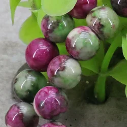 8mm High Quality Ornament DIY Beads Crafts Riverstone Rain Flower Rainbow Loose Natural Stone Gems Women Jewelry making 15inch