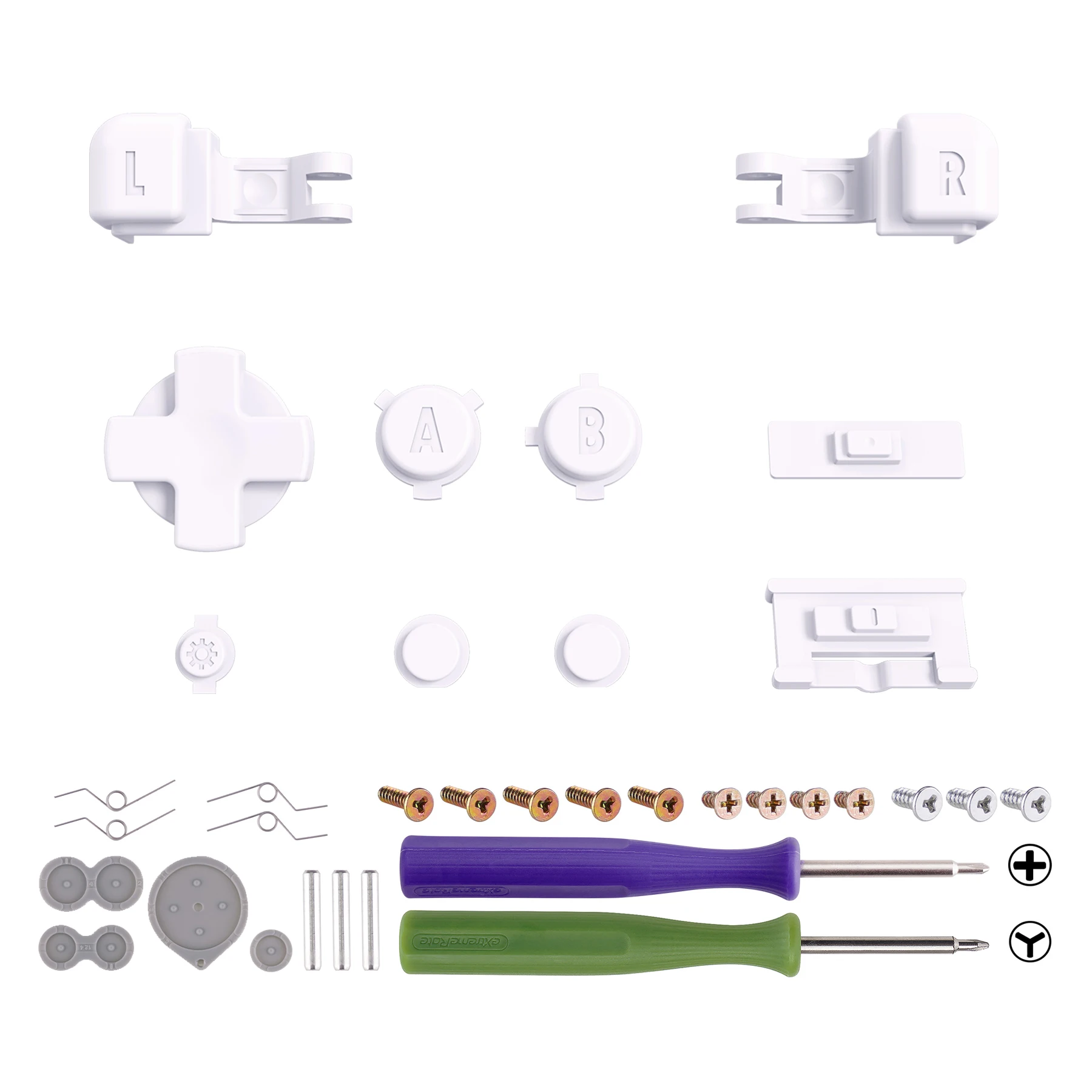 

eXtremeRate Full Set Buttons for Gameboy Advance SP for GBA SP Console - White