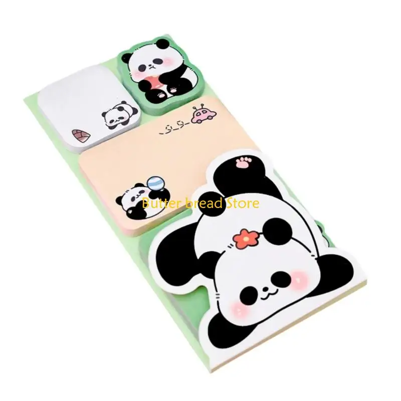 W89C Cartoon Design Note Selves Write Pad Reusable for School Office Journaling Multipurpose Paper Notepads