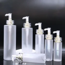 100ml 150ml 500ml Refillable Amber Shampoo Shower Gel Empty Bottles with Pump Shampoo Conditioner Body Wash Dispenser