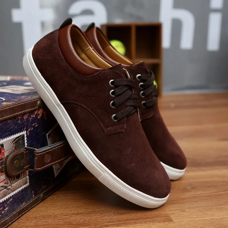 New Men Shoes Genuine Leather Big Size High Quality Fashion Men's Casual Shoes European Style Mens Shoes Flats Oxfords