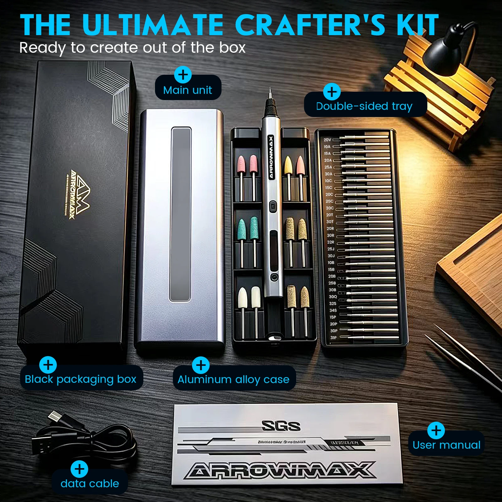 Mini Engraver Pen Cordless Precision Rotary Tool Kit with 42 Bits for Metal Wood Glass Plastic Craft DIY Engraver Tool New image 6