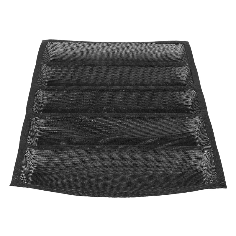 -BABQ 3X Panela de Silicone - Formas de Pão Fench Perfurado Antiaderente, Moldes para Hot Dog, Forros de Cozimento Tapete Molde de Pão