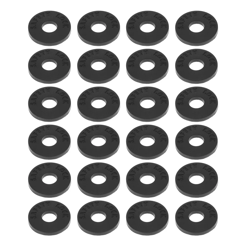 

24pcs Guitar Strap Buckle Spacers Silicone Anti Slip Pad Electric Bass Tremolo Block Locking System Accessories