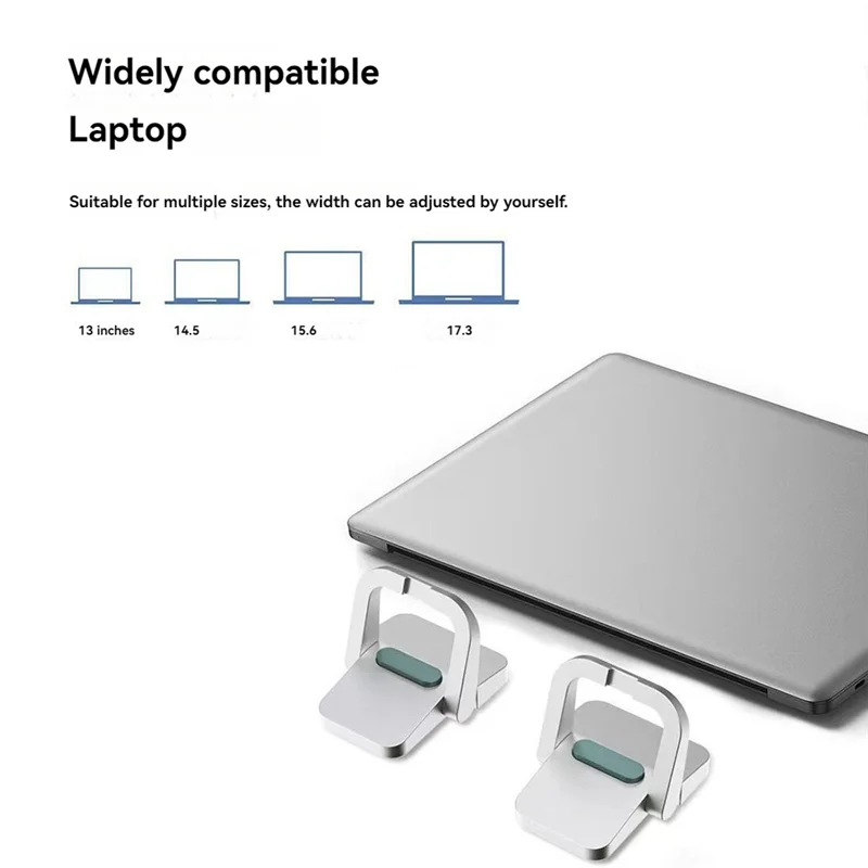 Durable-1 Pair Invisible Mini Legs For Laptop Aluminum Base Support Tools Laptop Stand Radiator For Keyboard Holder,1 Pair Invis