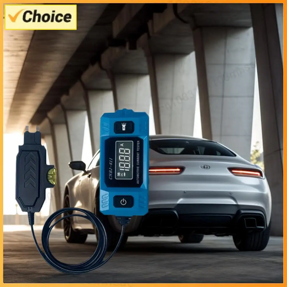 Car Leakage Analyzer LCD Display Car Circuit Tester Max 48V Blade Fuse Circuit Measurement Fault Test Tool High Precision