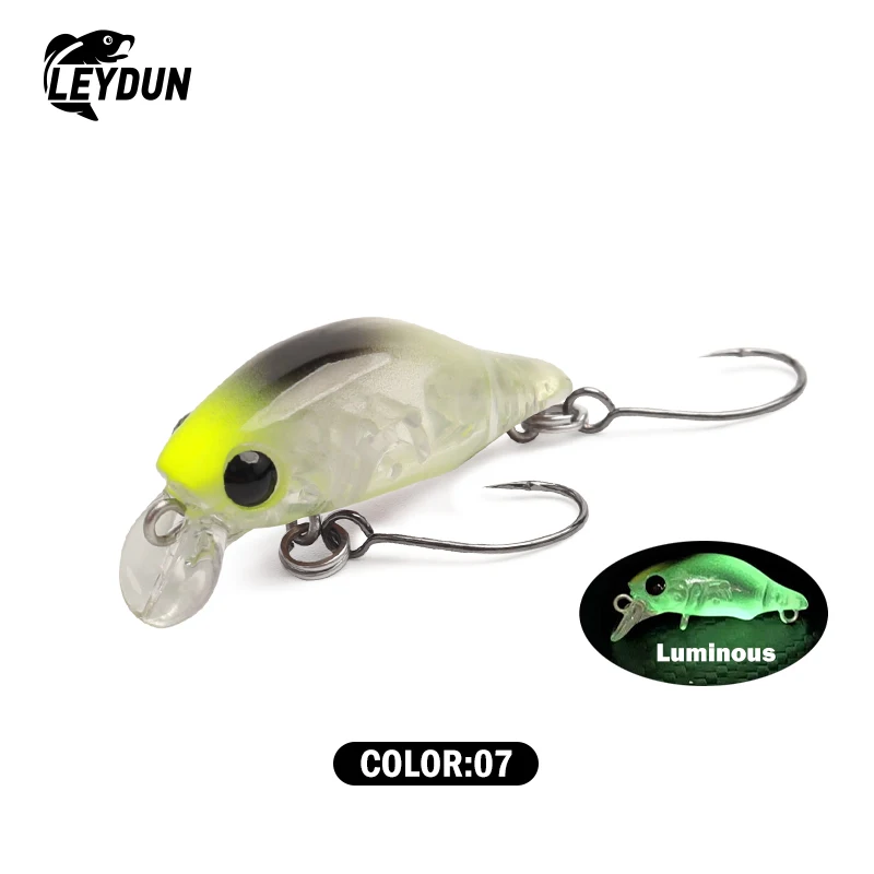 Leydun Surface Minnow Angelköder, 30 mm, 1,5 g, schwimmend, flach, Tauchen, Kurbelköder, Angeln, künstliche Swimbaits, Tackle-Köder