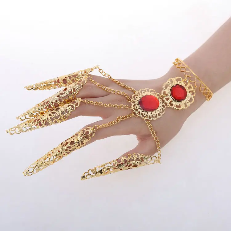 New Ethnic Style Handicraft Dance Performance Dress Bracelet Accessories Qianshou Guanyin Nail Cover