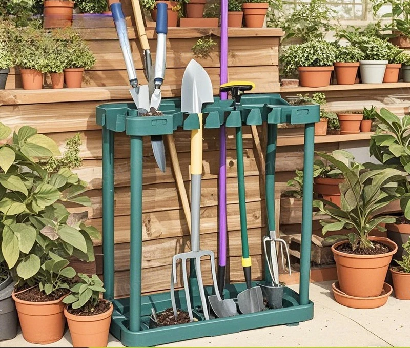 Garden tool storage rack Garden shovel Pruning shears Finishing rack Mop hanger Hardware tool rack