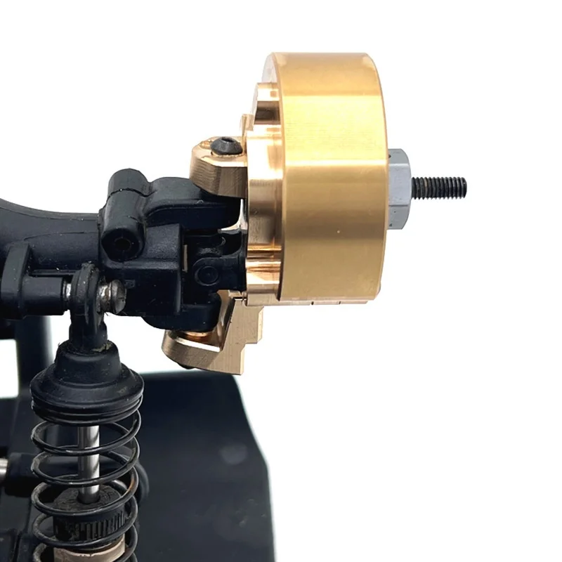 Easy Control 1/10 YK4106 YK4107 Remote Control Vehicle Accessories - Metal Upgrade - Brass - Front Wheel Weight Block