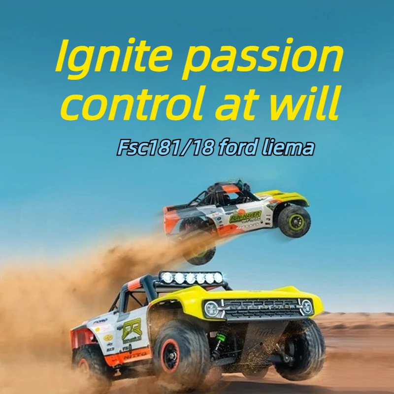 1:18 FSC18 RC Car Off-road Vehicle 2.4GHz Front Headlights Top Speed Up To 40km/h RTR All-terrain Remote Control Toy Car