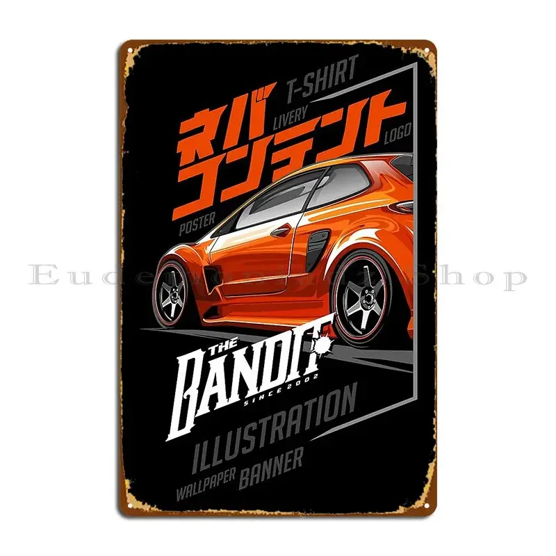 Bandit T Shirt Metal Sign Retro Club Cinema Print Create Tin Sign Poster
