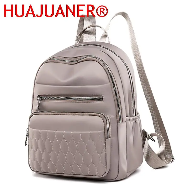 Fashion Casual Women Travel Backpack Pretty Style Girls Schoolbag Backpack High Quality Soft Fabric Multi-pockets Backpack SAC