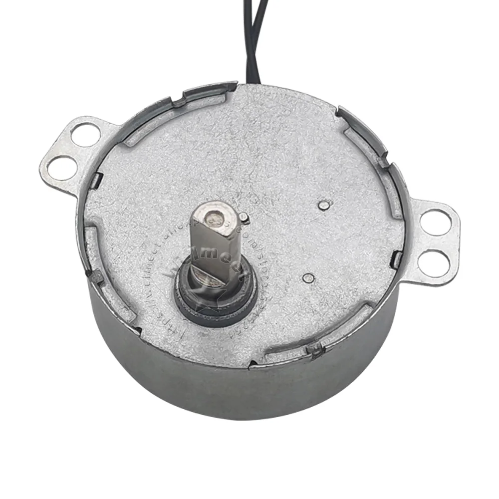 TYC49 AC5-220V 50/60Hz 0.9-60/1.1-70RPM 4W Plastic Gear Display Stand/Lighting Turntable Oscillating Synchronous Motor D Shaft